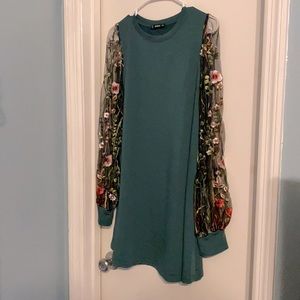 Flower Sleeve Dress